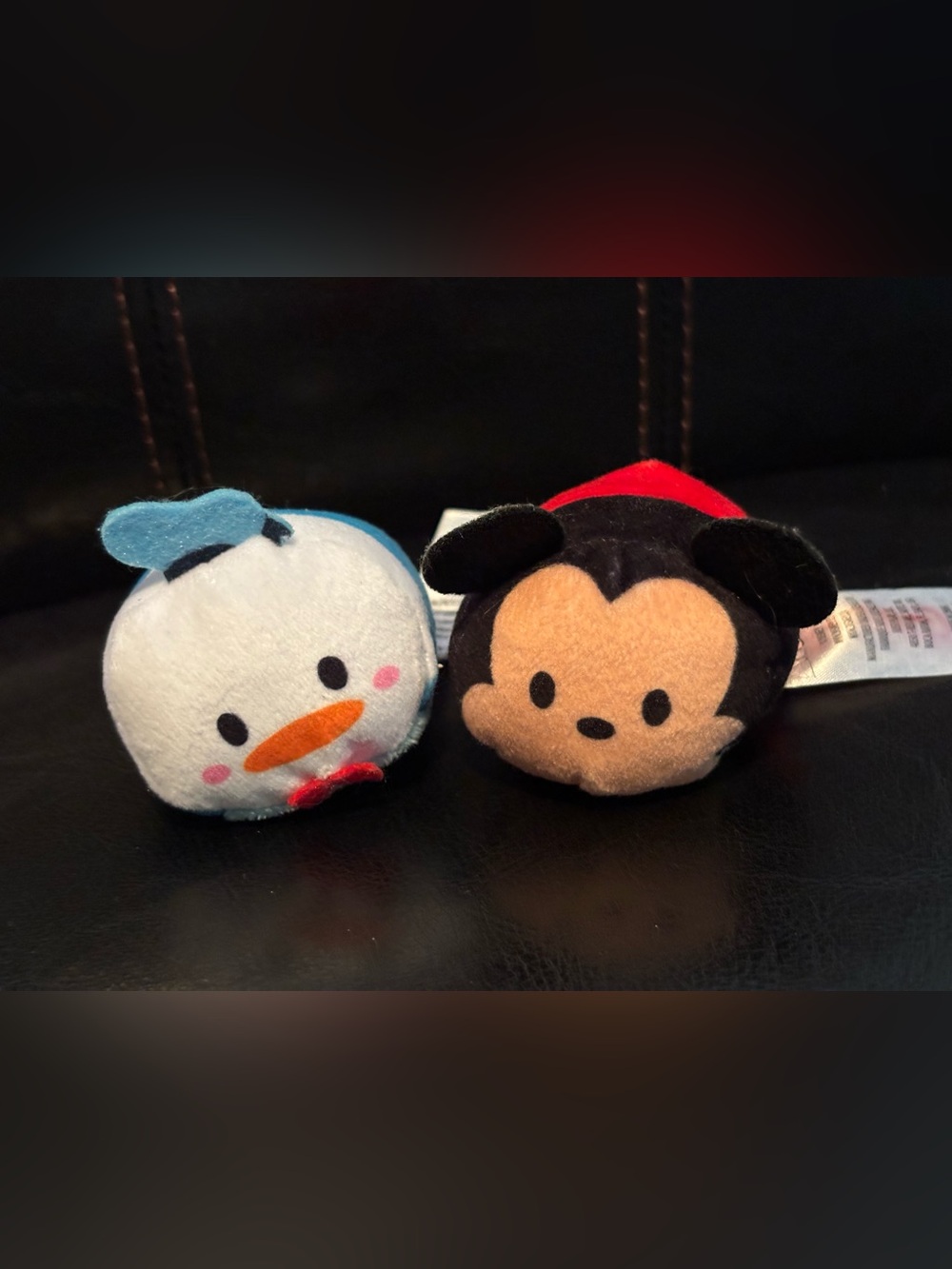 Disney Tsum Tsum Mickey Mouse & Donald Duck Mini Plush Set of 2 Stackable 3”
